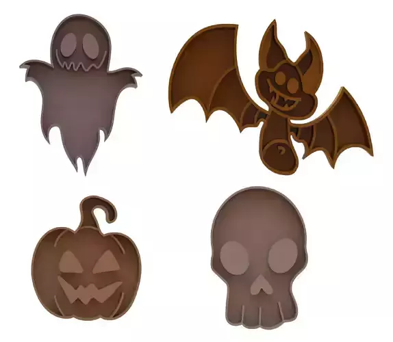 Halloween cookie cutters set