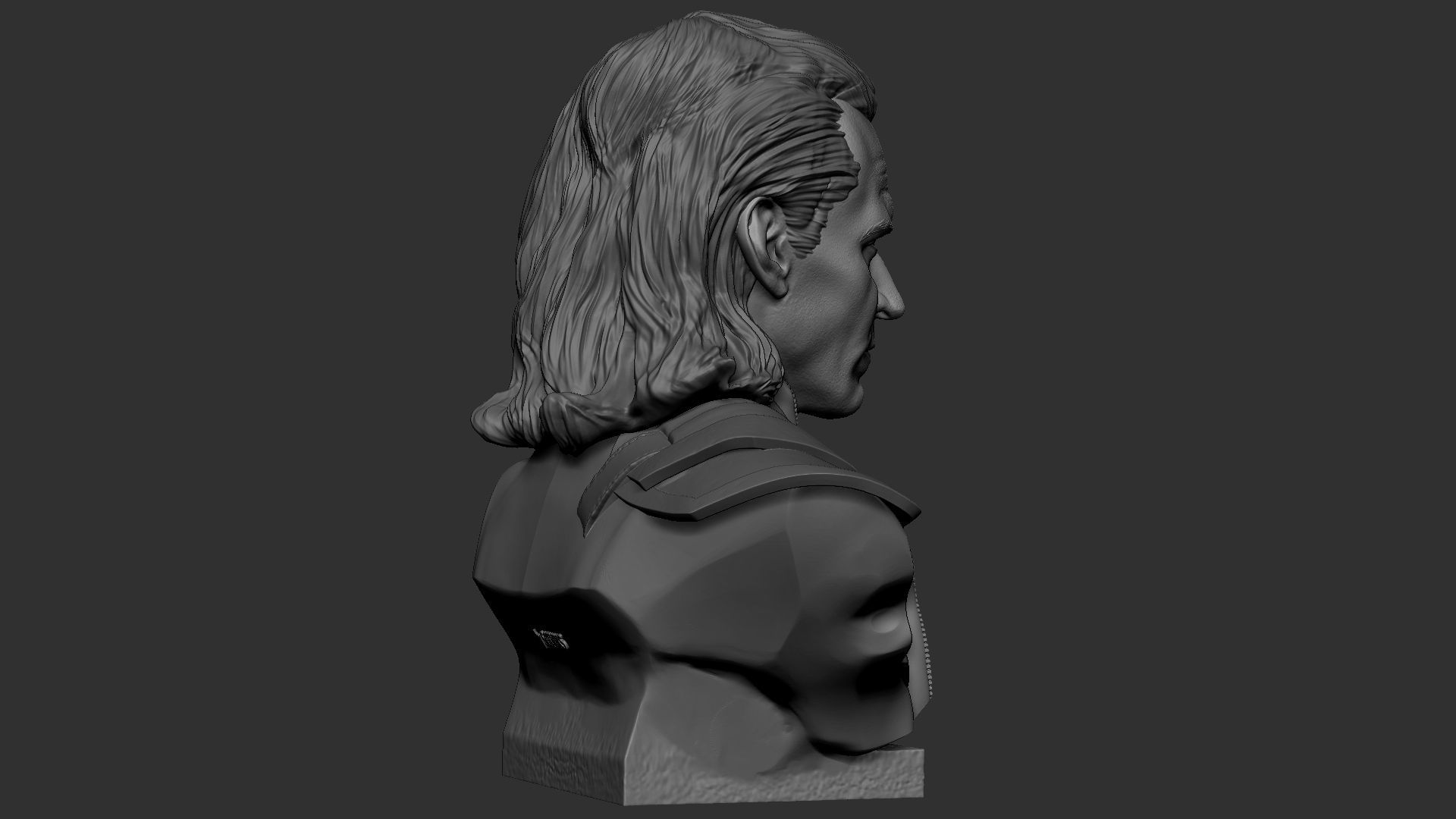 Loki bust 3D print model_26