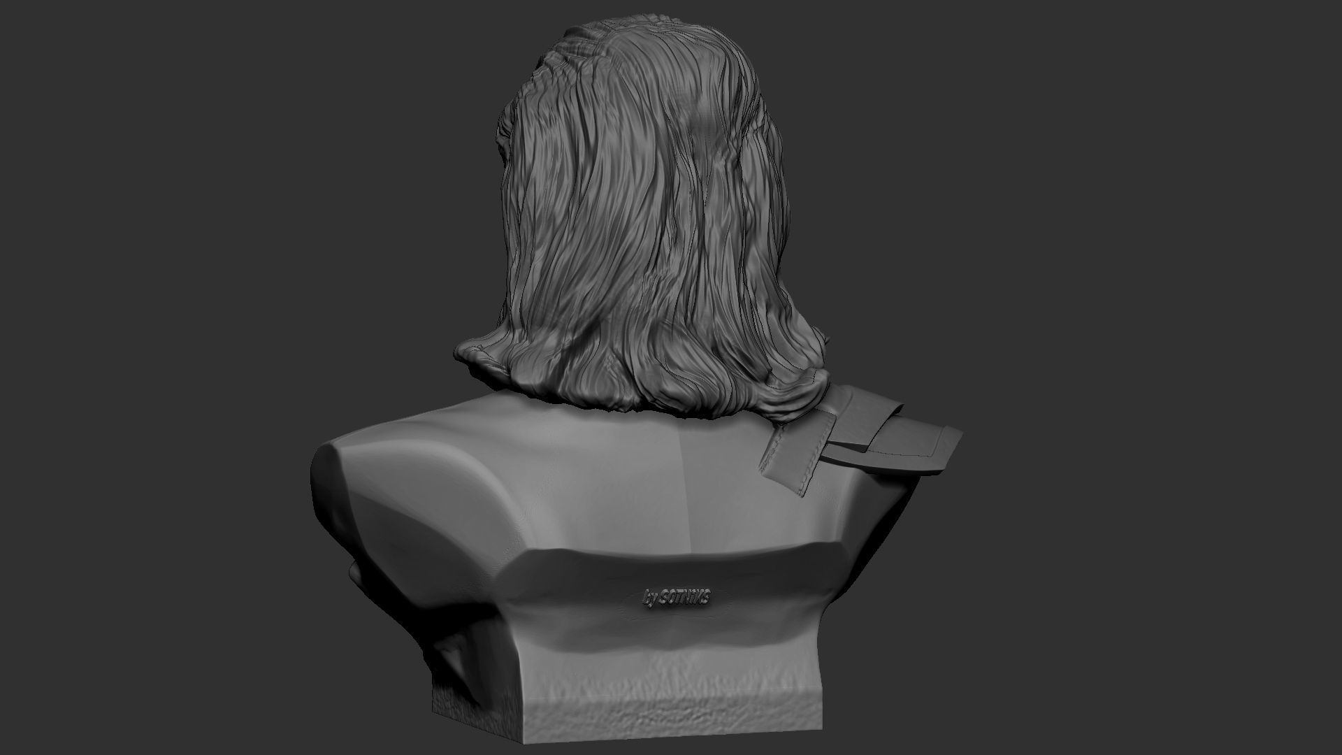 Loki bust 3D print model_17