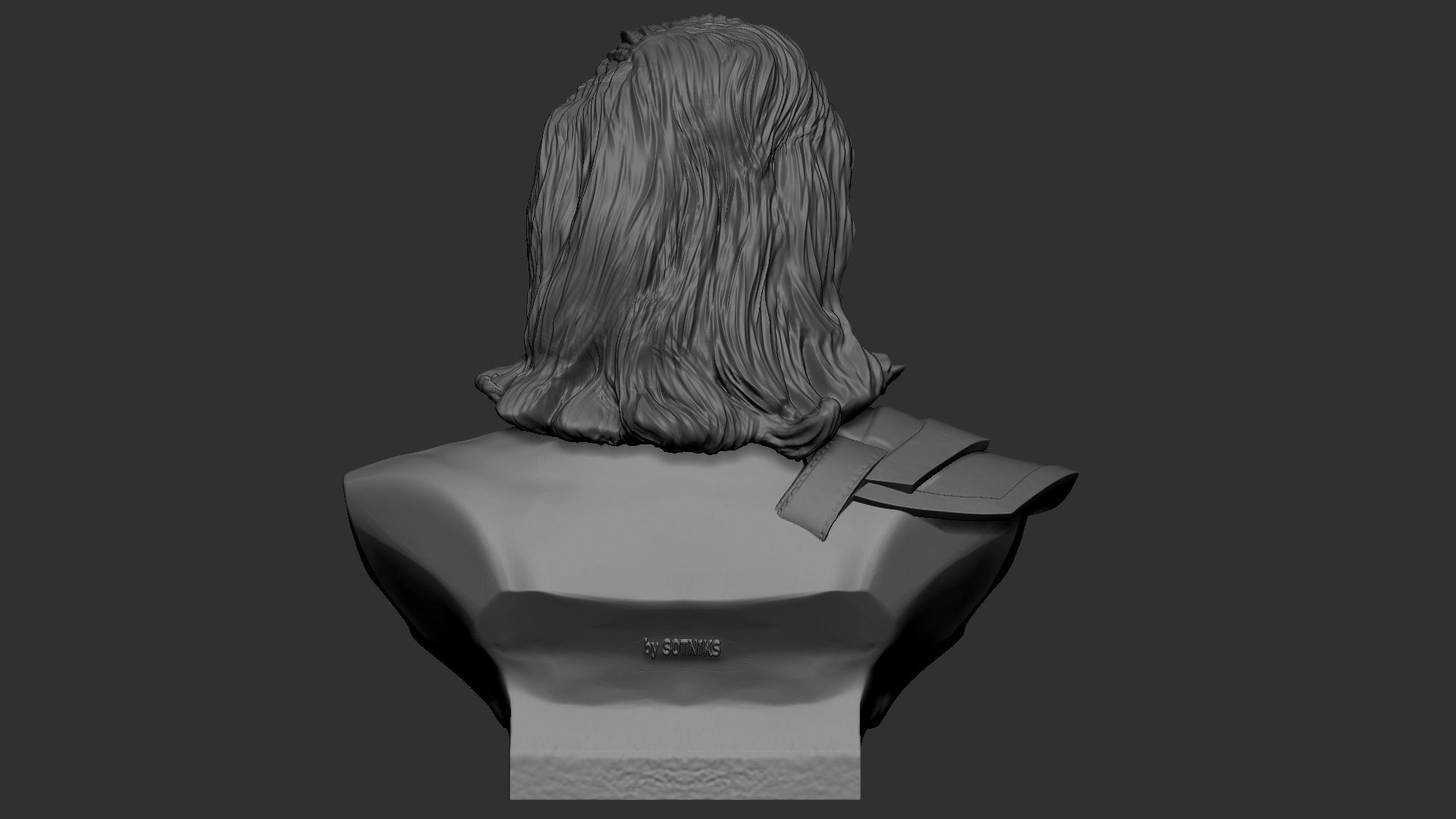 Loki bust 3D print model_21