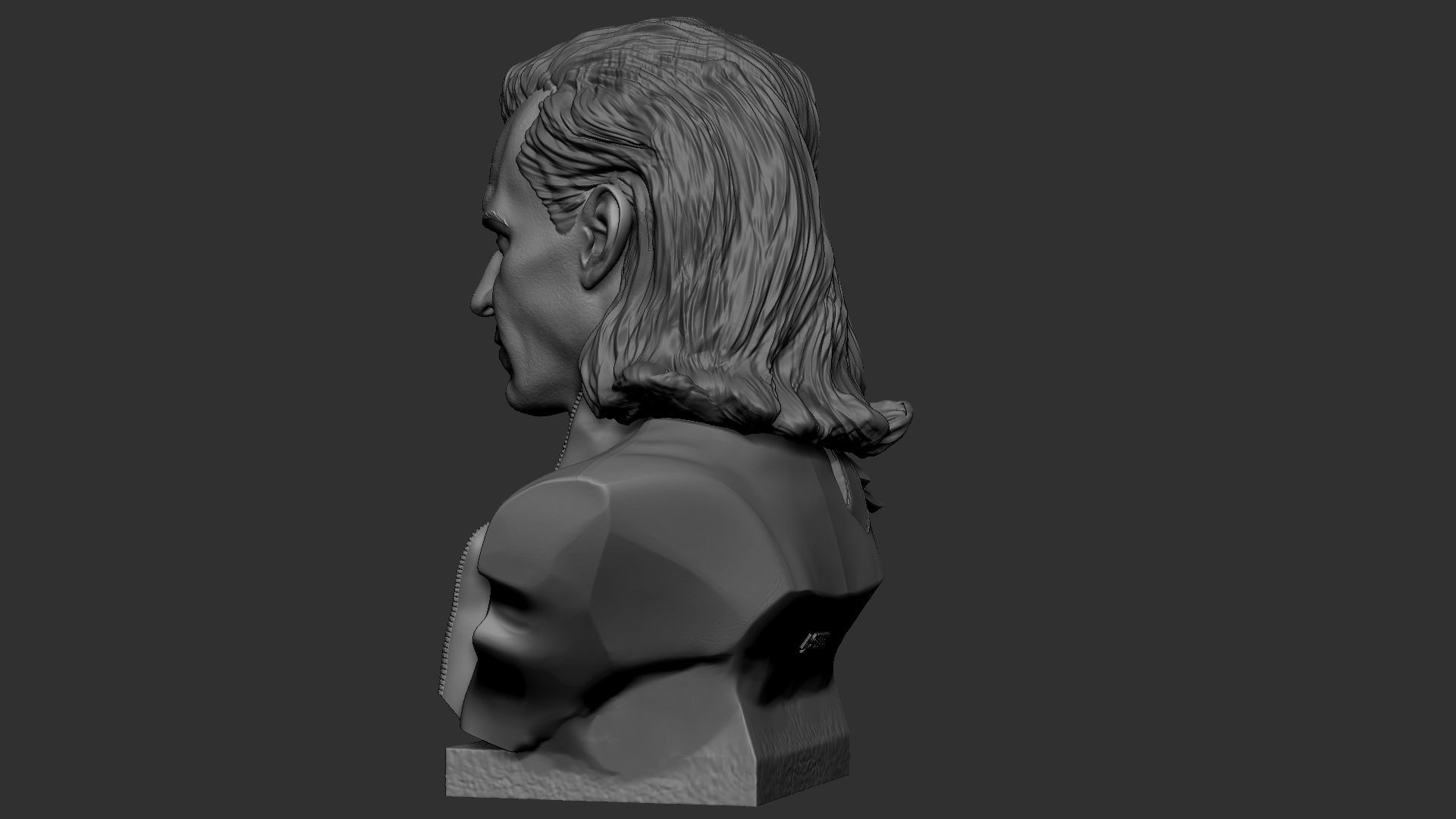Loki bust 3D print model_11