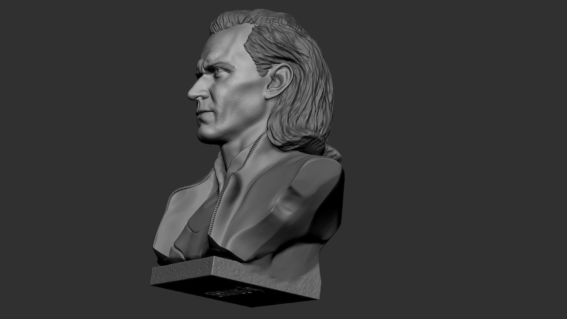 Loki bust 3D print model_65