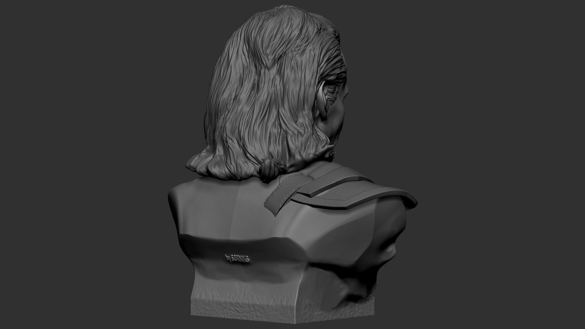 Loki bust 3D print model_22