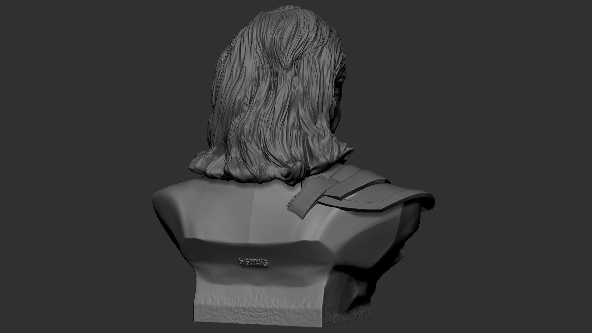 Loki bust 3D print model_20