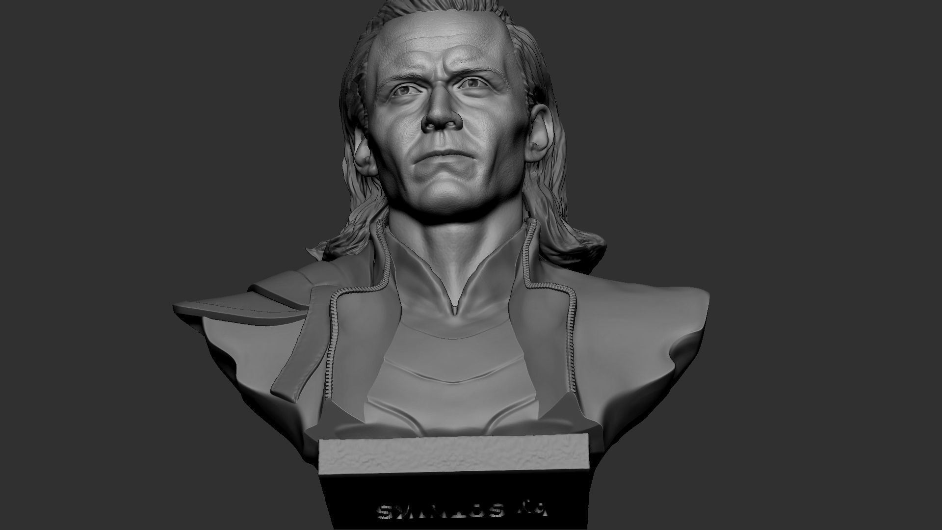 Loki bust 3D print model_58
