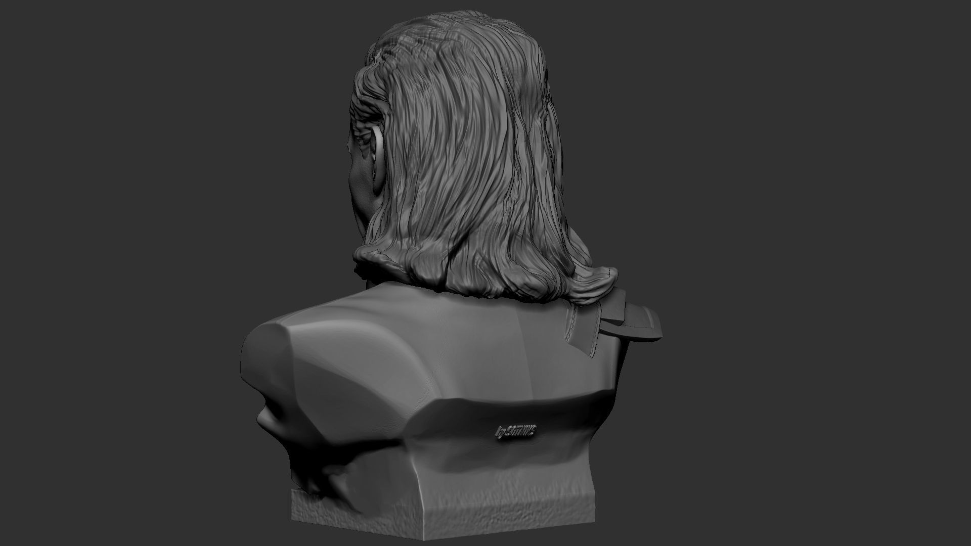 Loki bust 3D print model_15