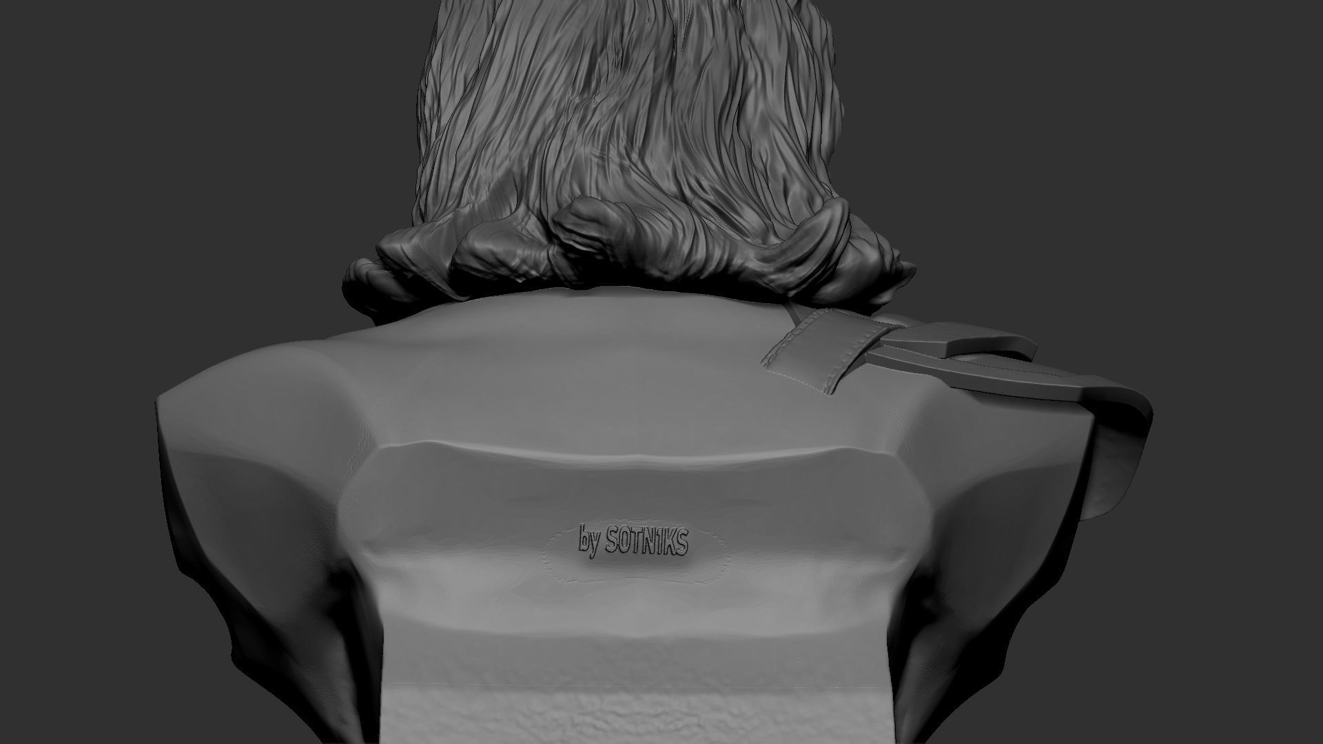 Loki bust 3D print model_56