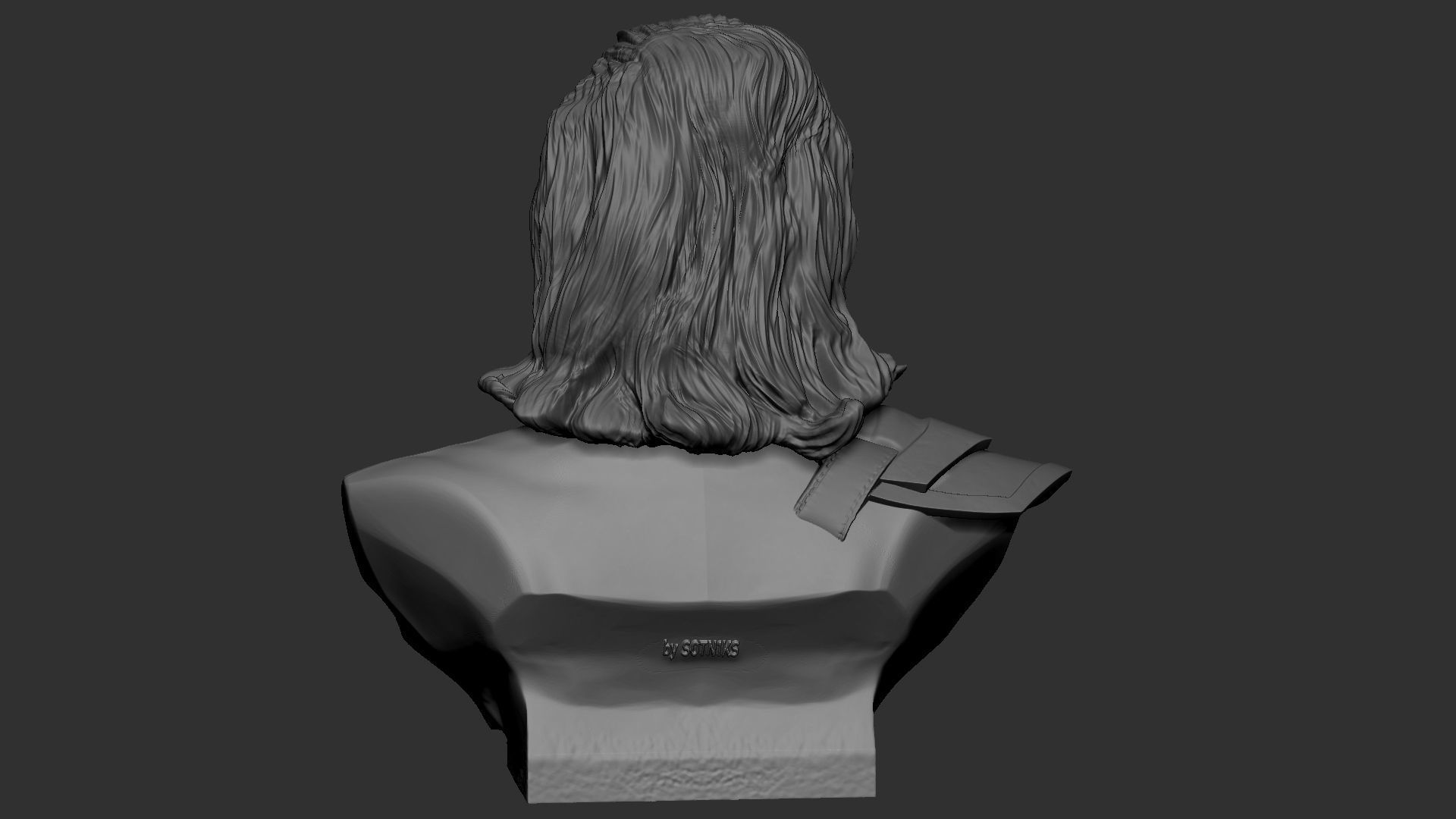 Loki bust 3D print model_19