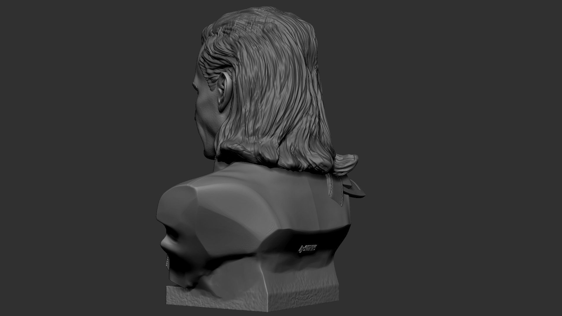 Loki bust 3D print model_13