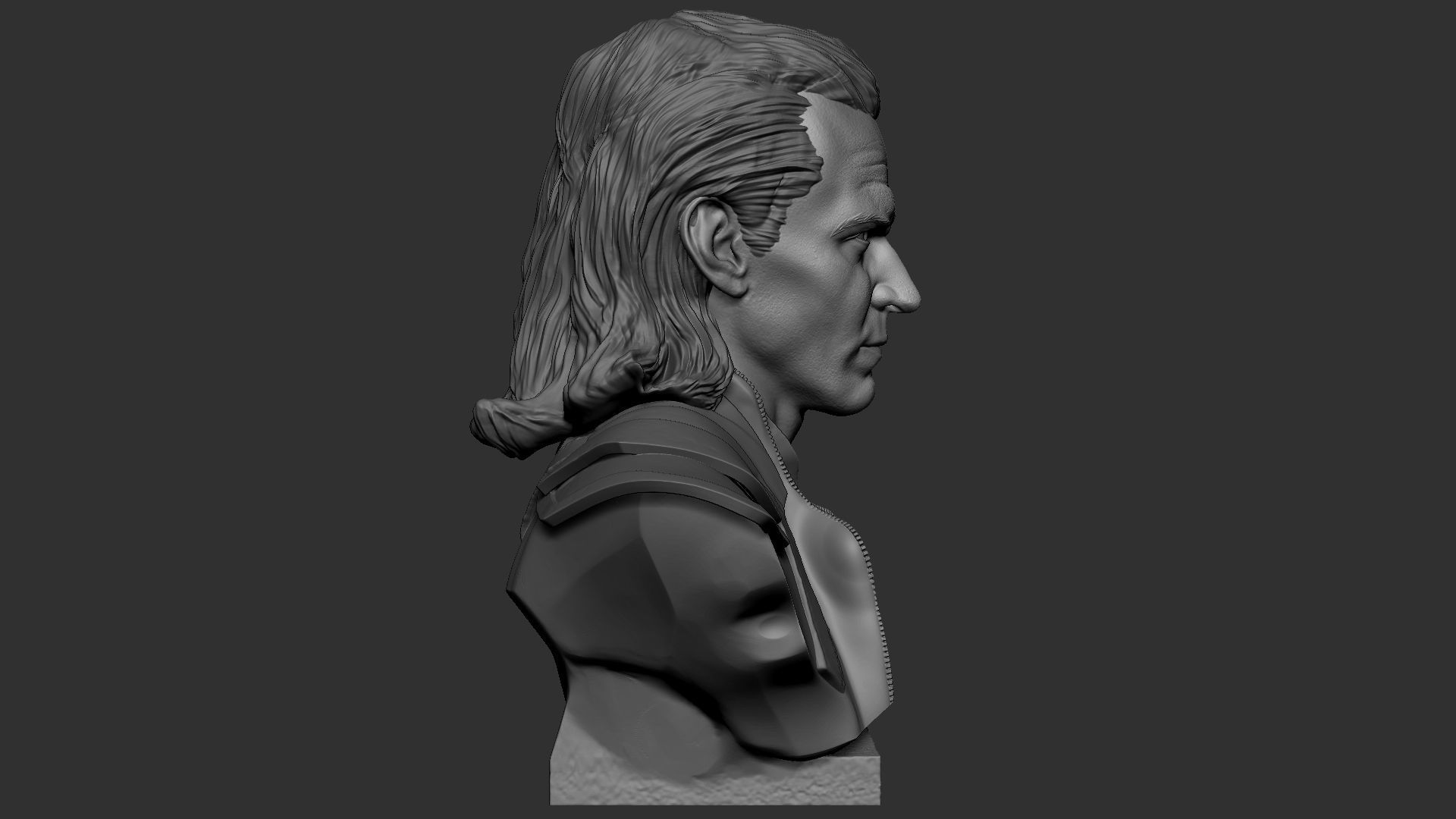 Loki bust 3D print model_33