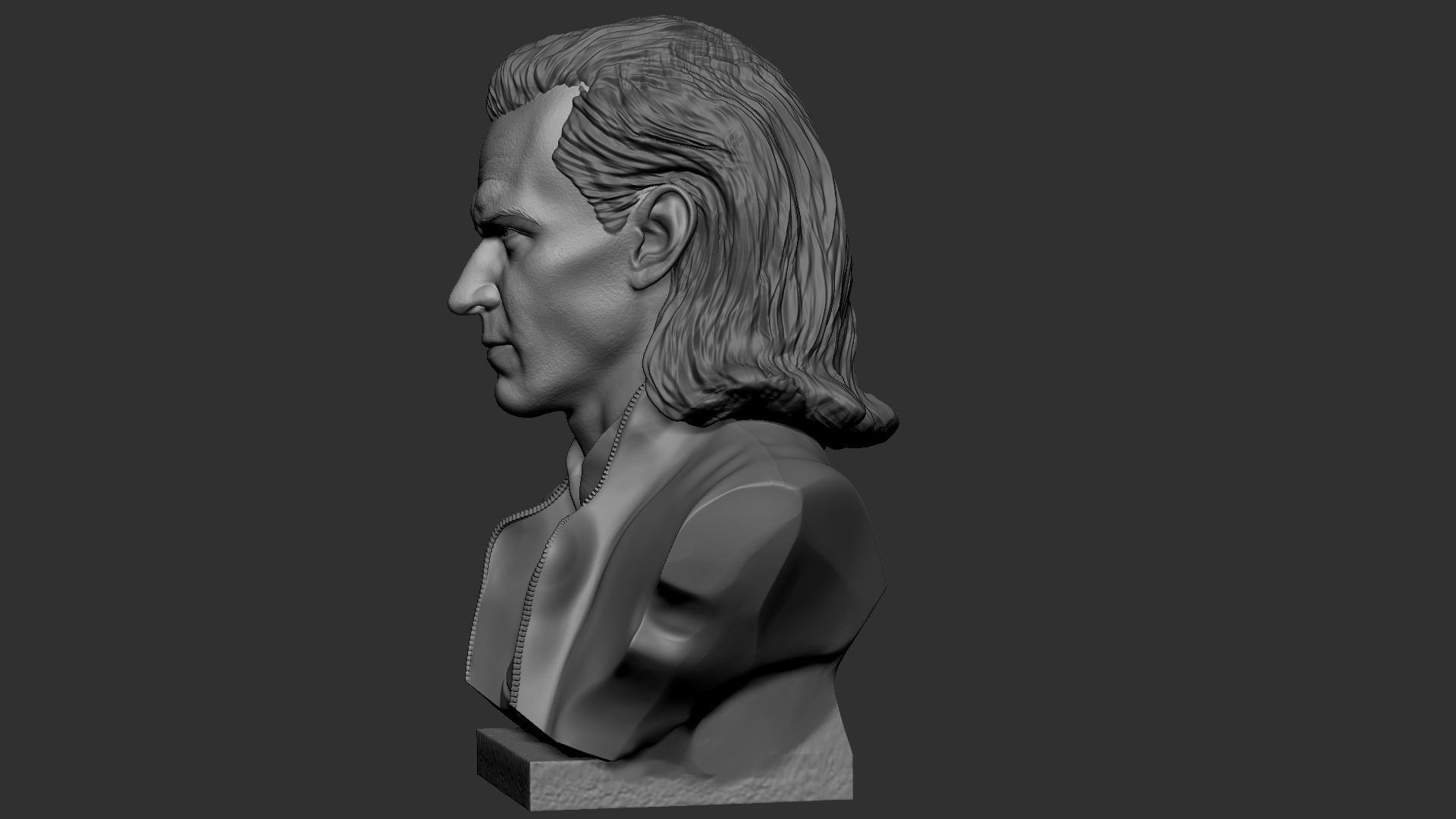 Loki bust 3D print model_76
