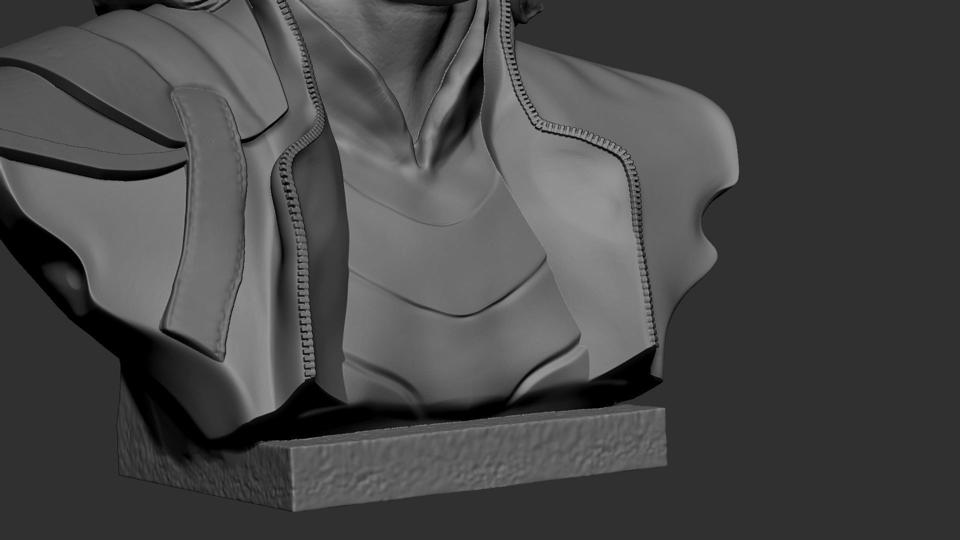 Loki bust 3D print model_54