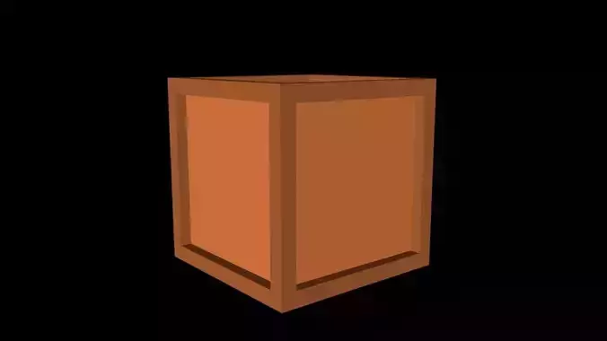 3D Box wooden