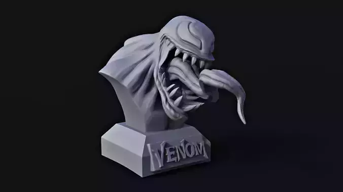 Venom Bust Marvel 3D Print 3D print model