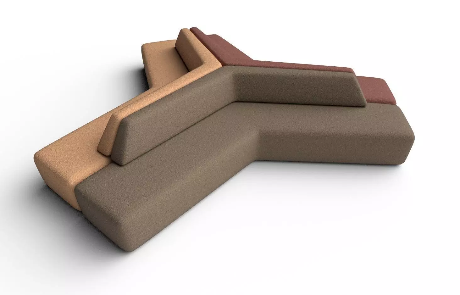 Bench M05 - With STL Low-poly 3D model