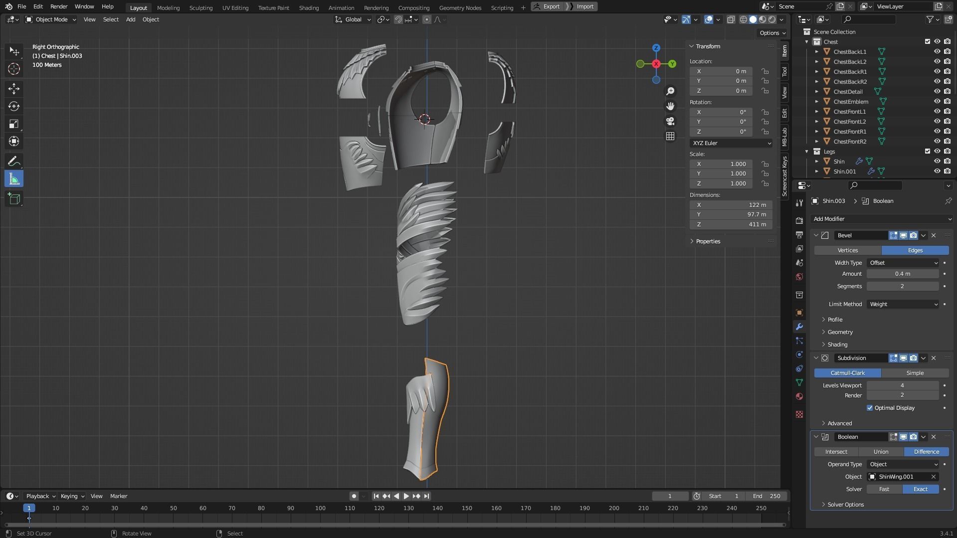 Berserk Griffith Armor for Cosplay 3D print model_15