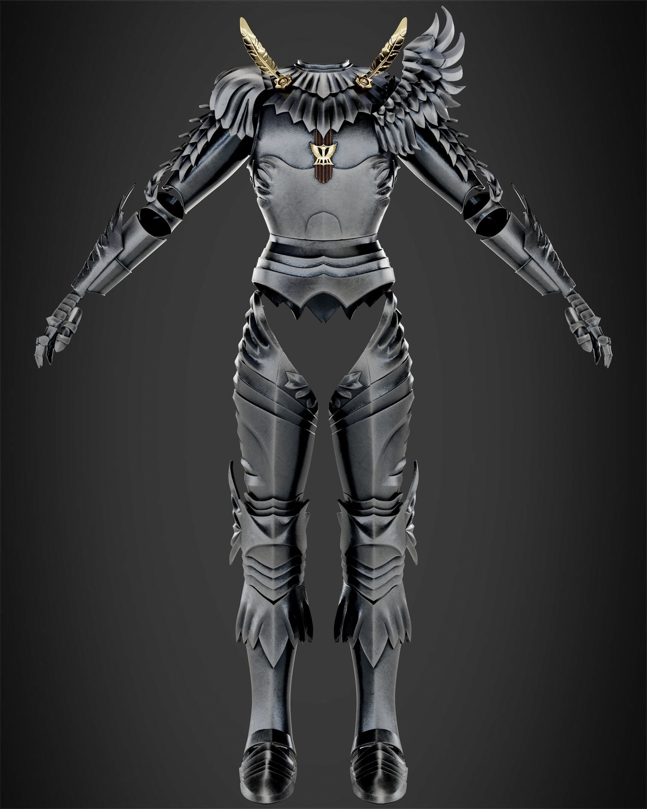Berserk Griffith Armor for Cosplay 3D print model_4