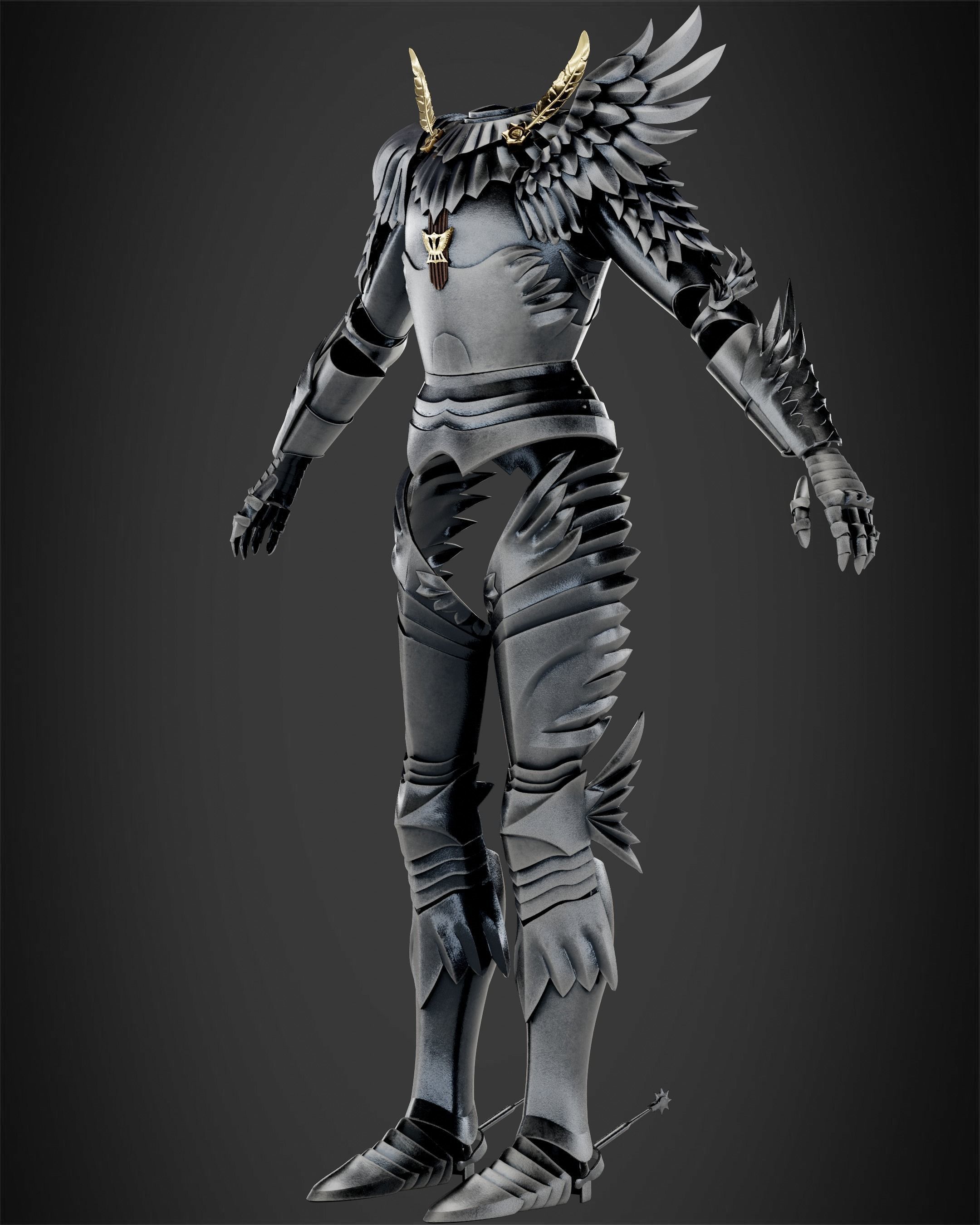 Berserk Griffith Armor for Cosplay 3D print model_3