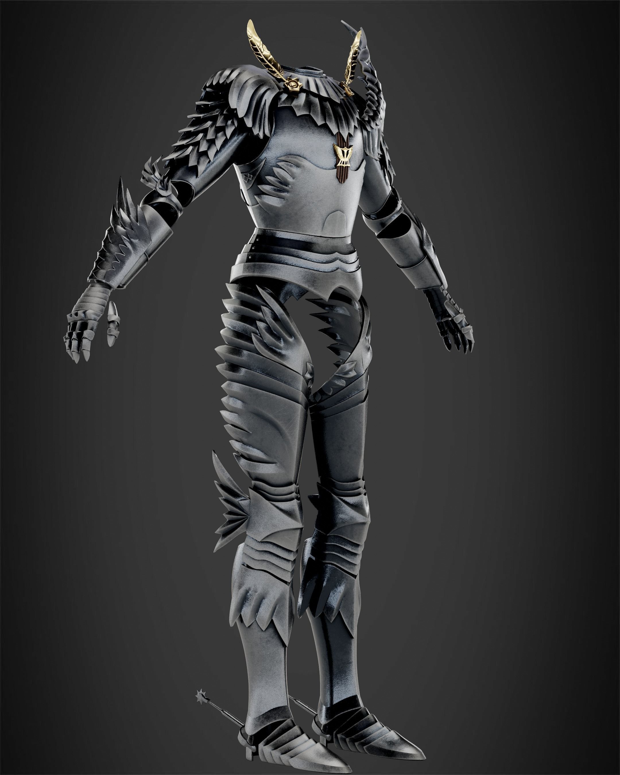 Berserk Griffith Armor for Cosplay 3D print model_11