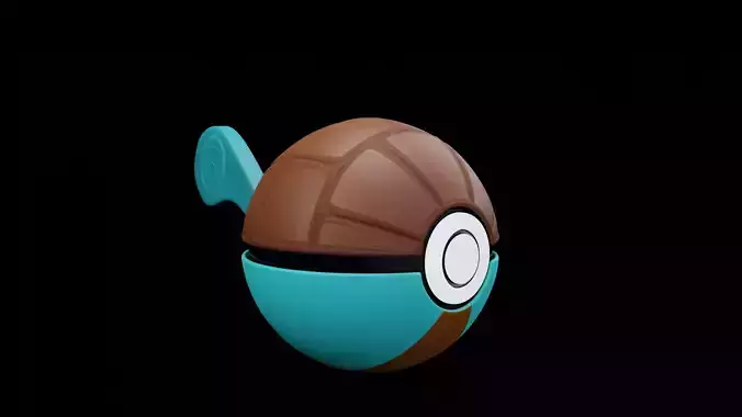 squirtle ball  Low-poly 3D model