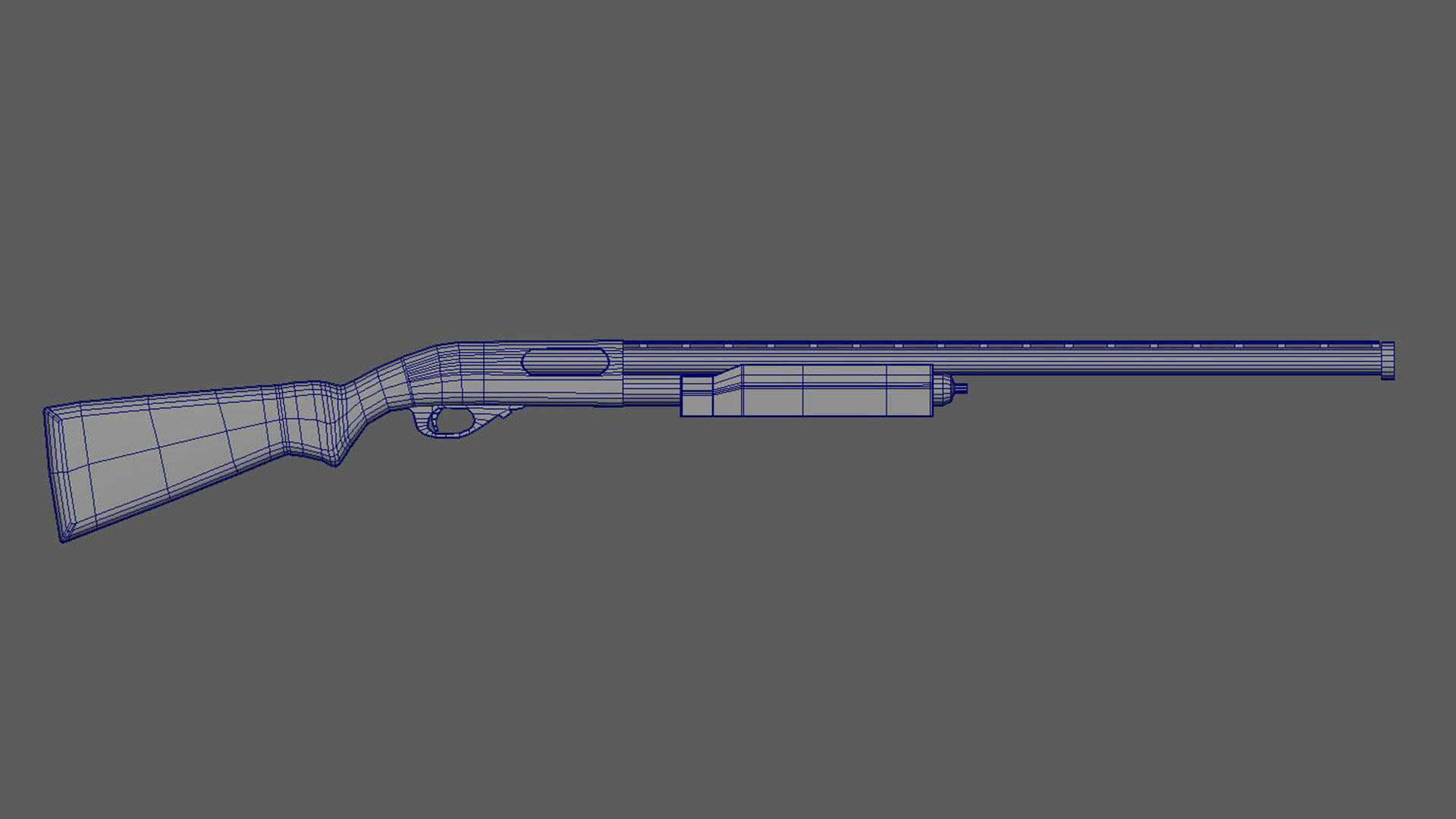 Shotgun Remington 870 Low-poly 3D model_6