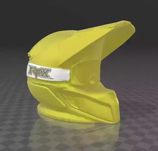 helmet fox motocross minimalist 3D print model