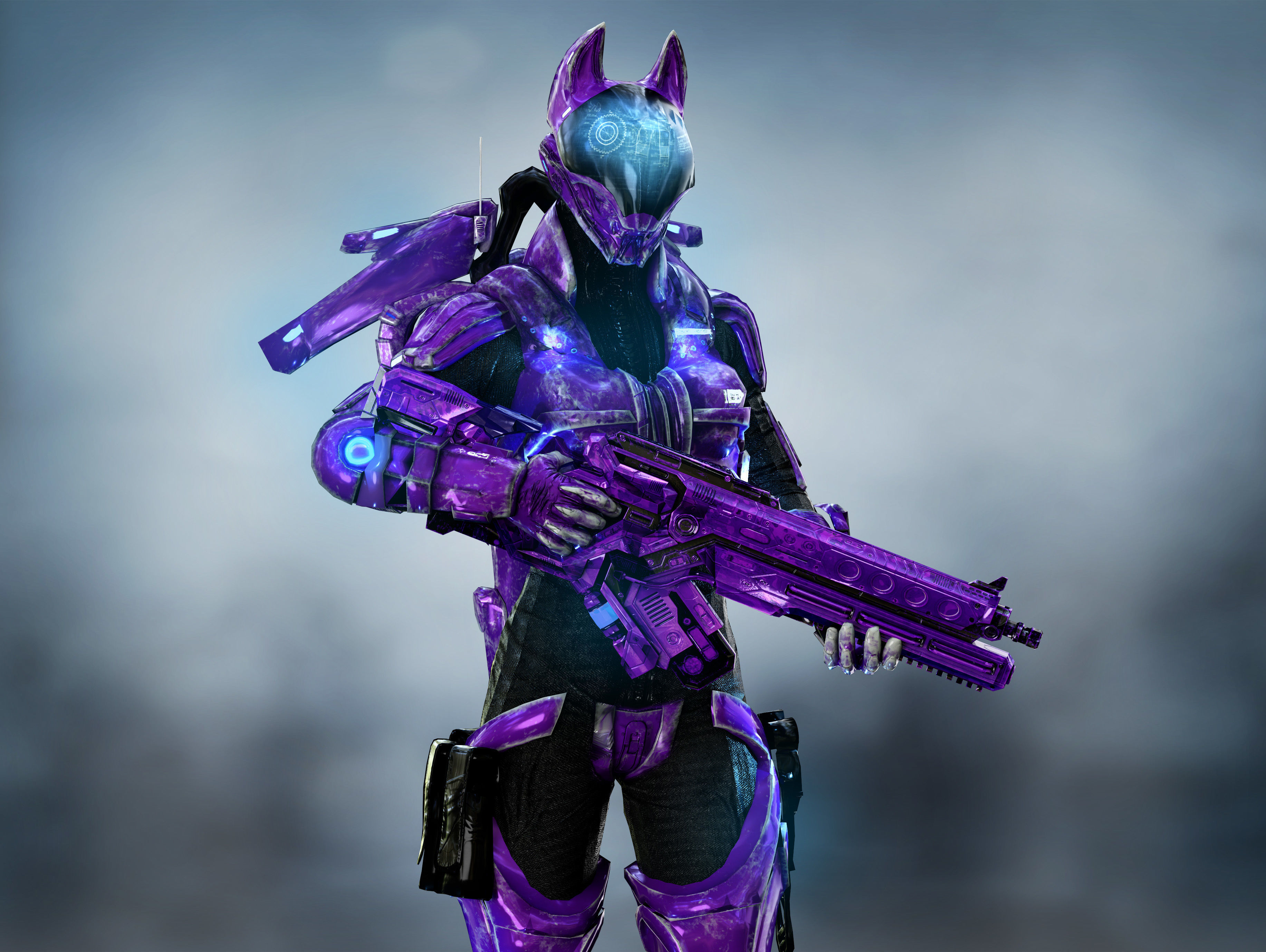Sci Fi Navy Seal Low-poly 3D model_5