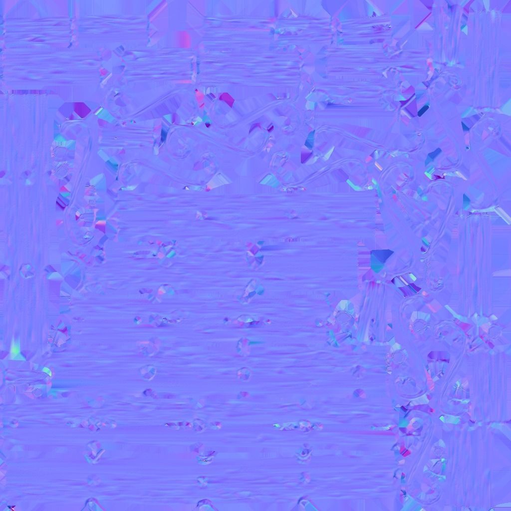 Wooden beams planks floor and balcony pack Low-poly 3D model_12