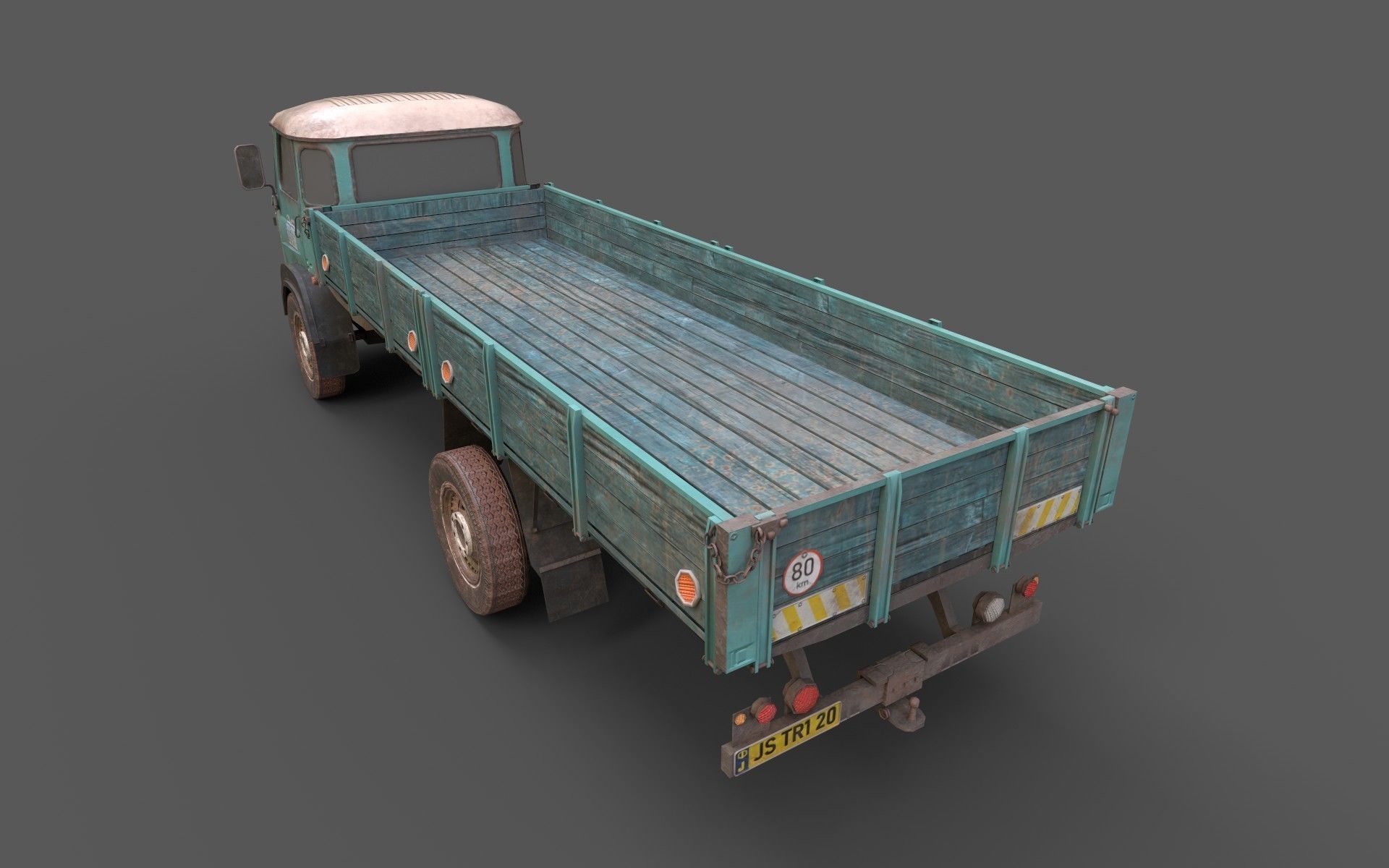 Game-Ready Truck Low-poly 3D model_3