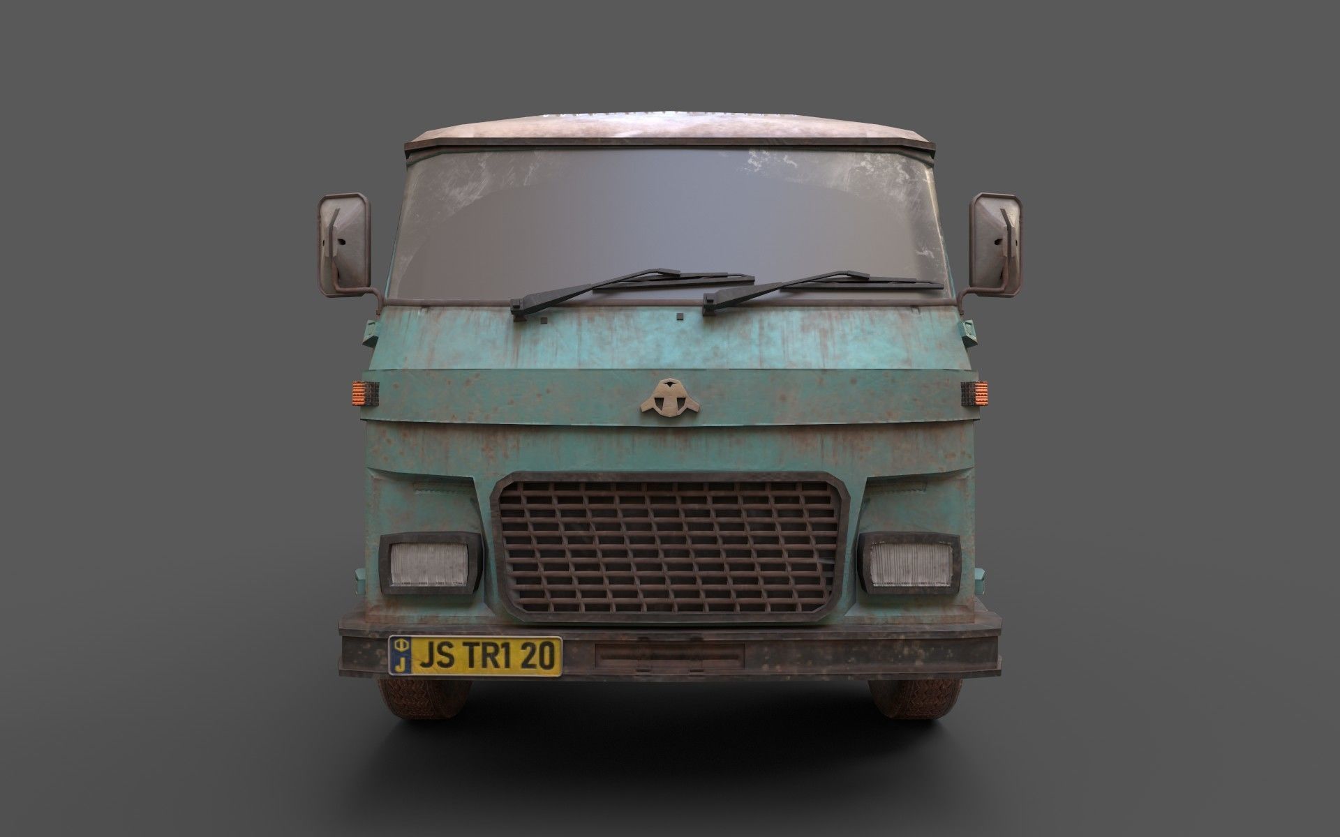 Game-Ready Truck Low-poly 3D model_5