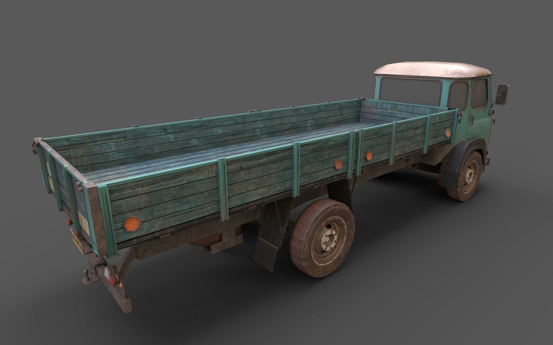 Game-Ready Truck Low-poly 3D model_4