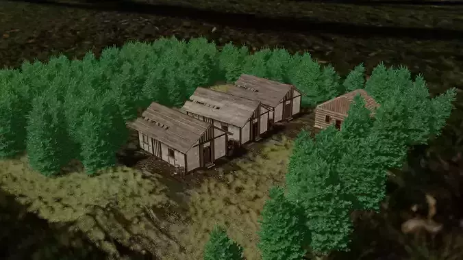 Small village with two fully furnished homes