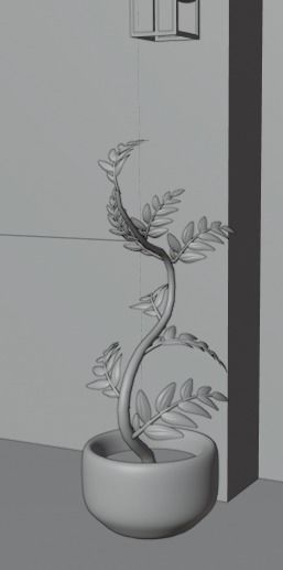 Cartoon house Low-poly 3D model_5