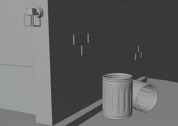 Cartoon house Low-poly 3D model_6