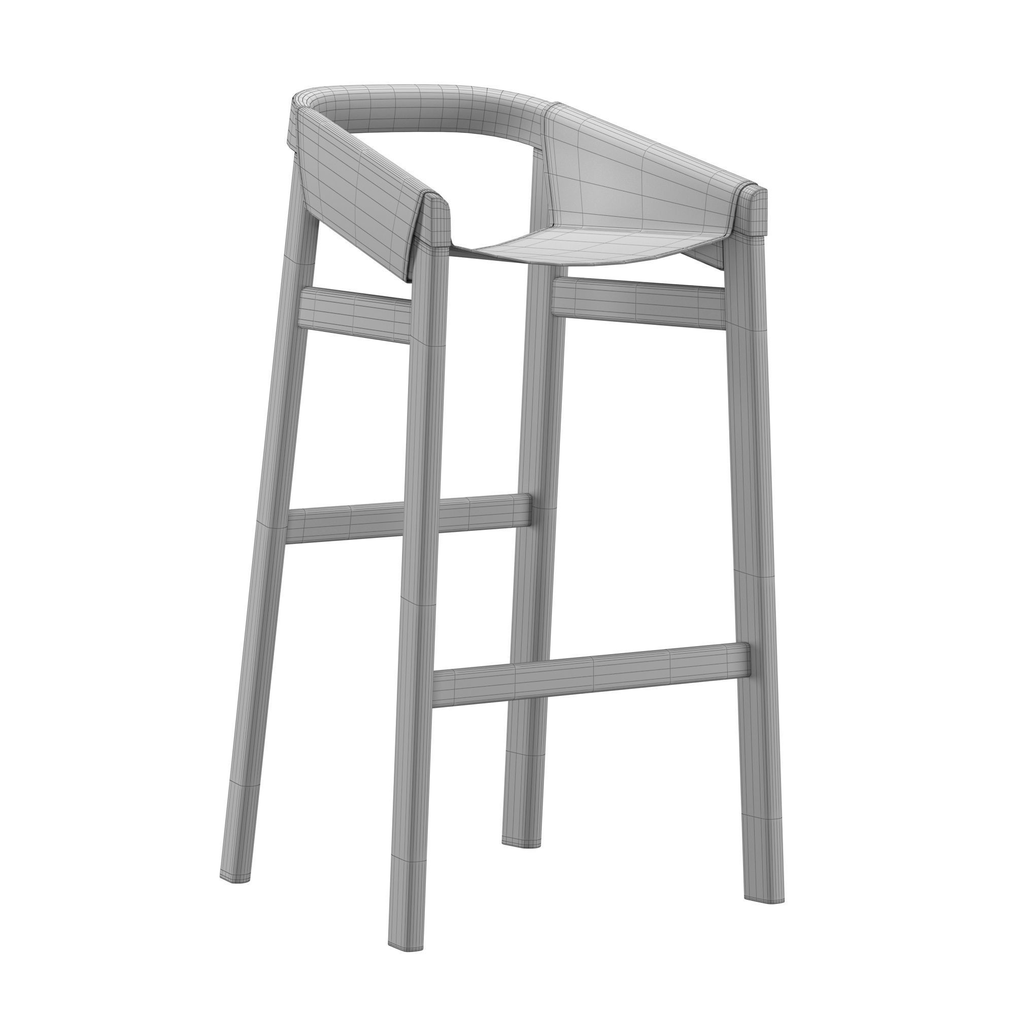 Dartagnan Barstool 3D model_6