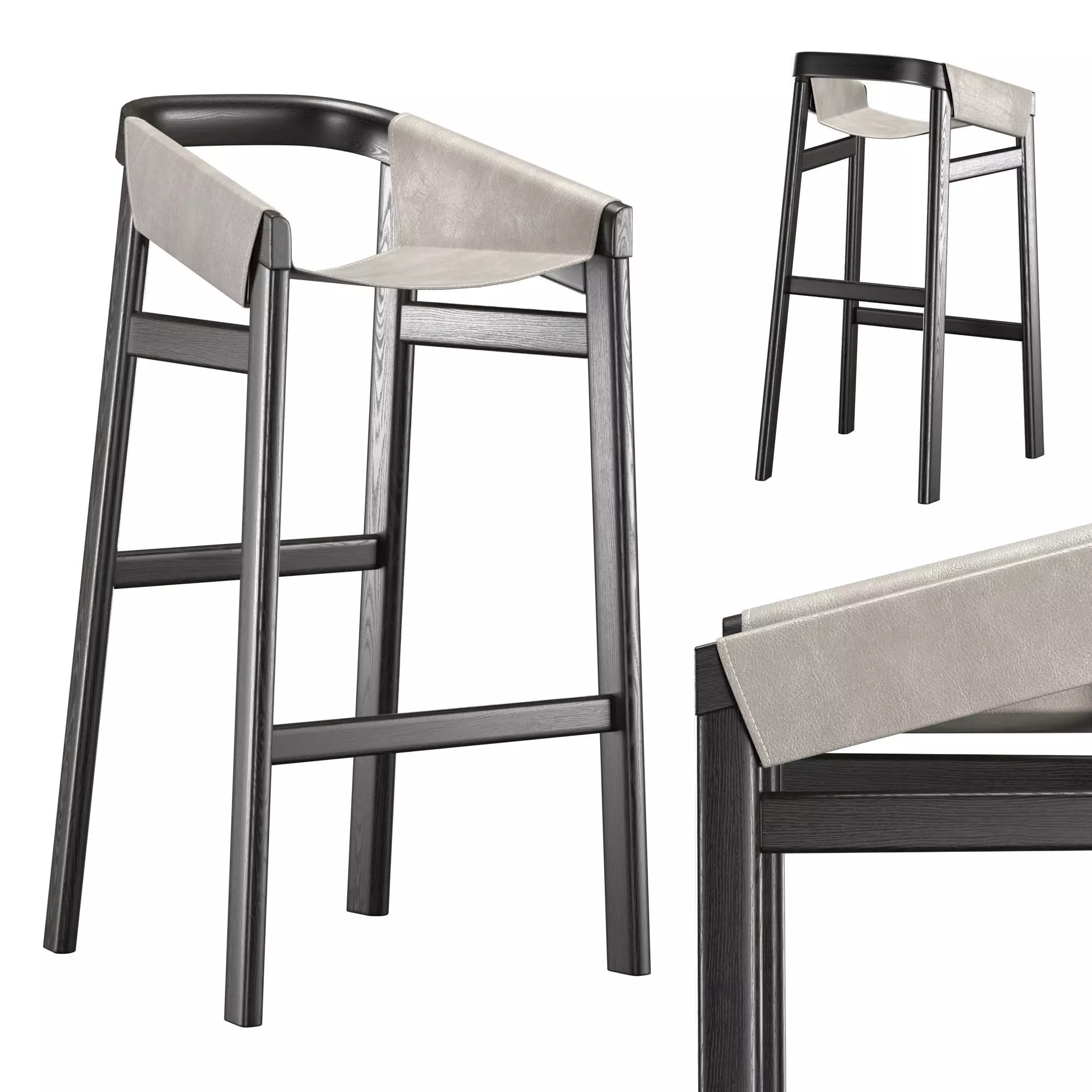 Dartagnan Barstool 3D model_0