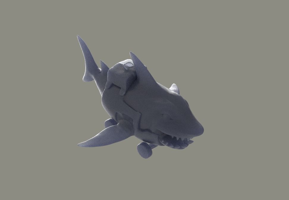 Hexgill the Lane Shark Courier DOTA 2 3D Model 3D print model_1