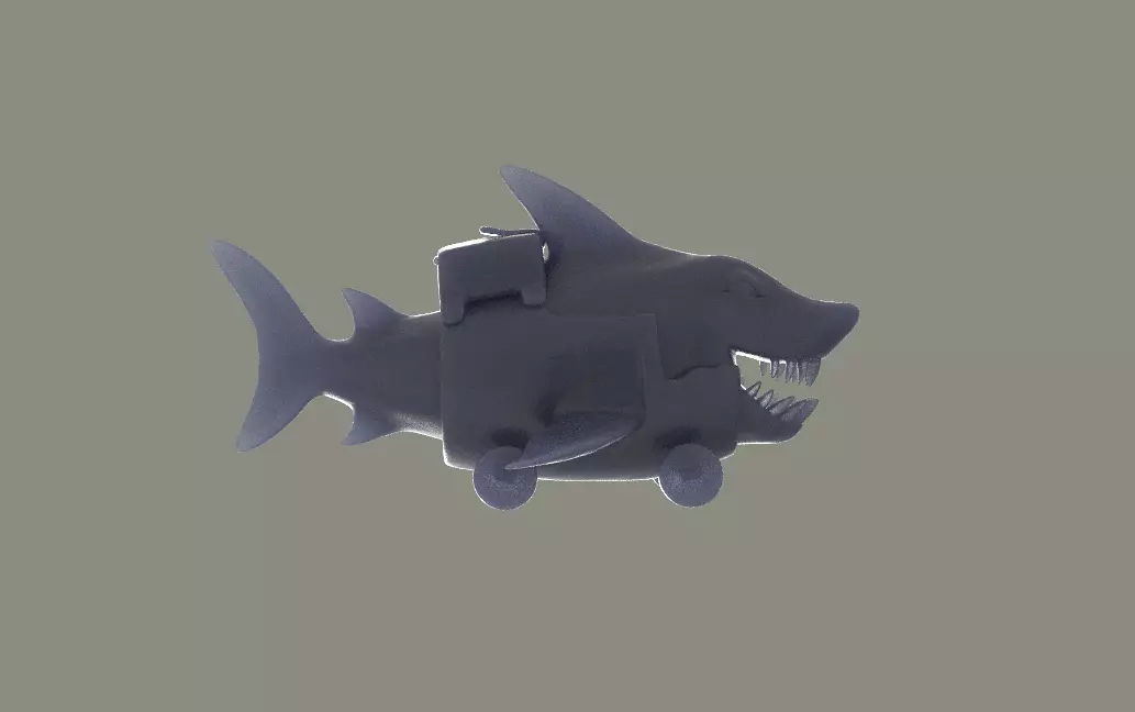 Hexgill the Lane Shark Courier DOTA 2 3D Model 3D print model_0