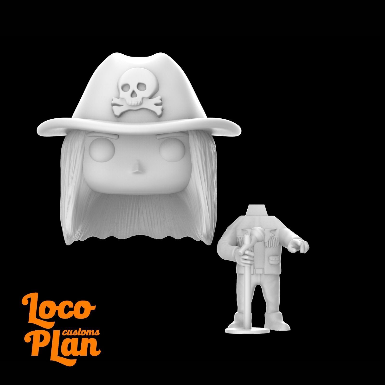 Ian Astbury The Cult Custom 3D print model_3