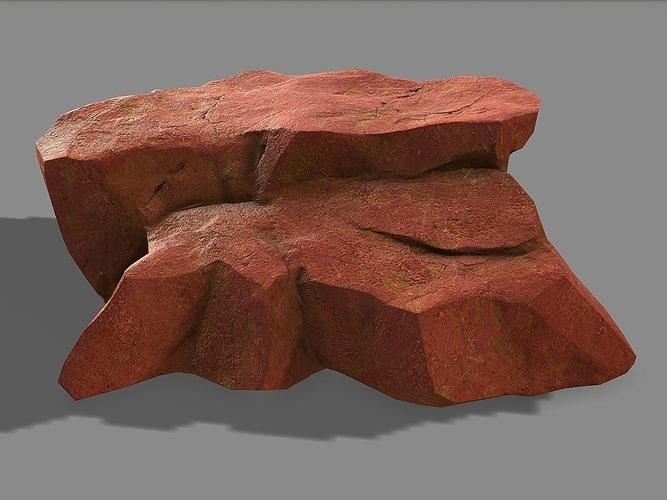 Mountain Rock 01 Low-poly 3D model