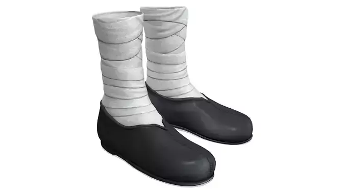 Shaolin Concept Flat Shoes With Wrap Socks