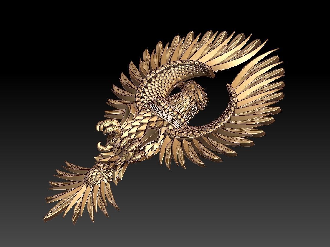 phoenix golden eagle 3D print model_2