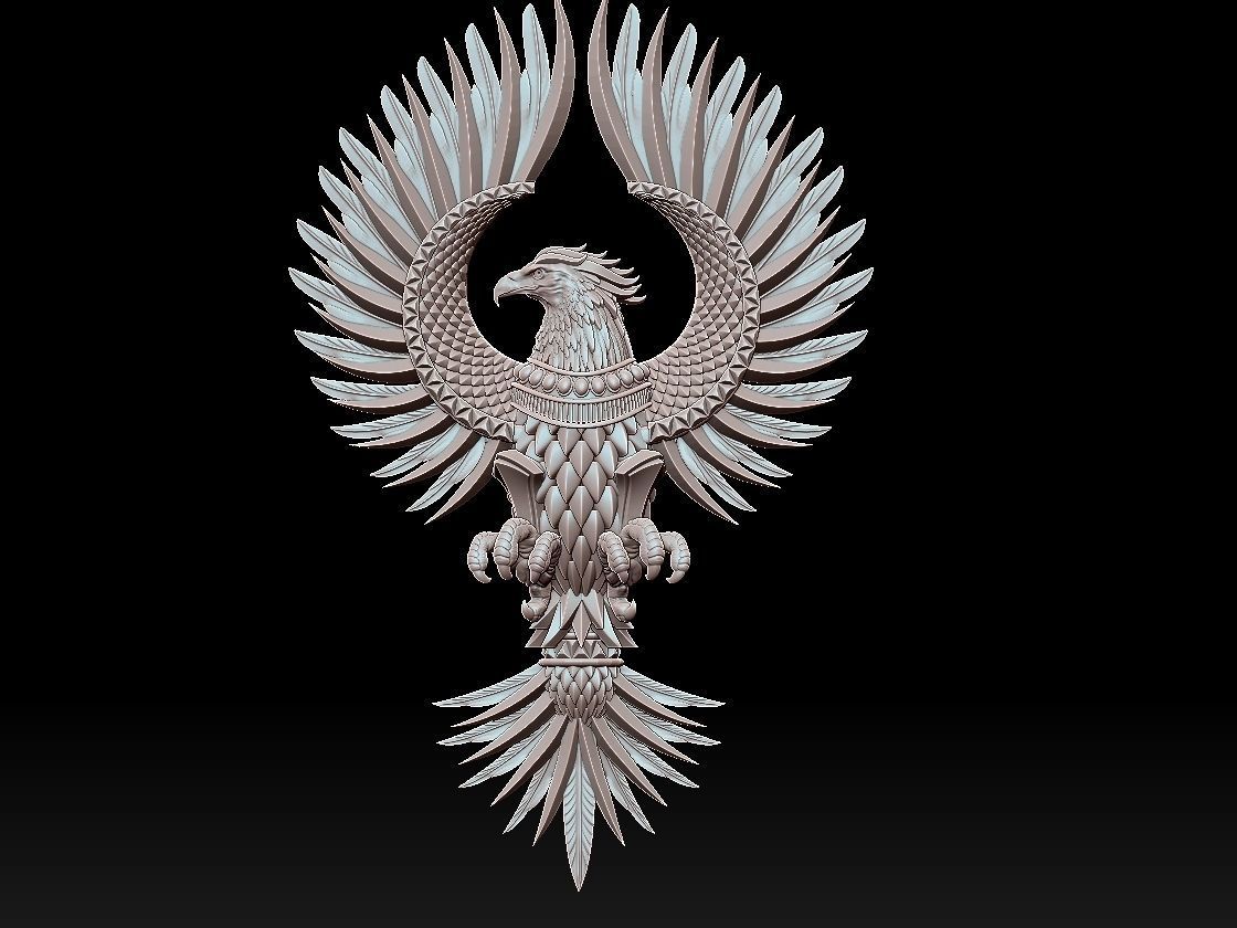 phoenix golden eagle 3D print model_3