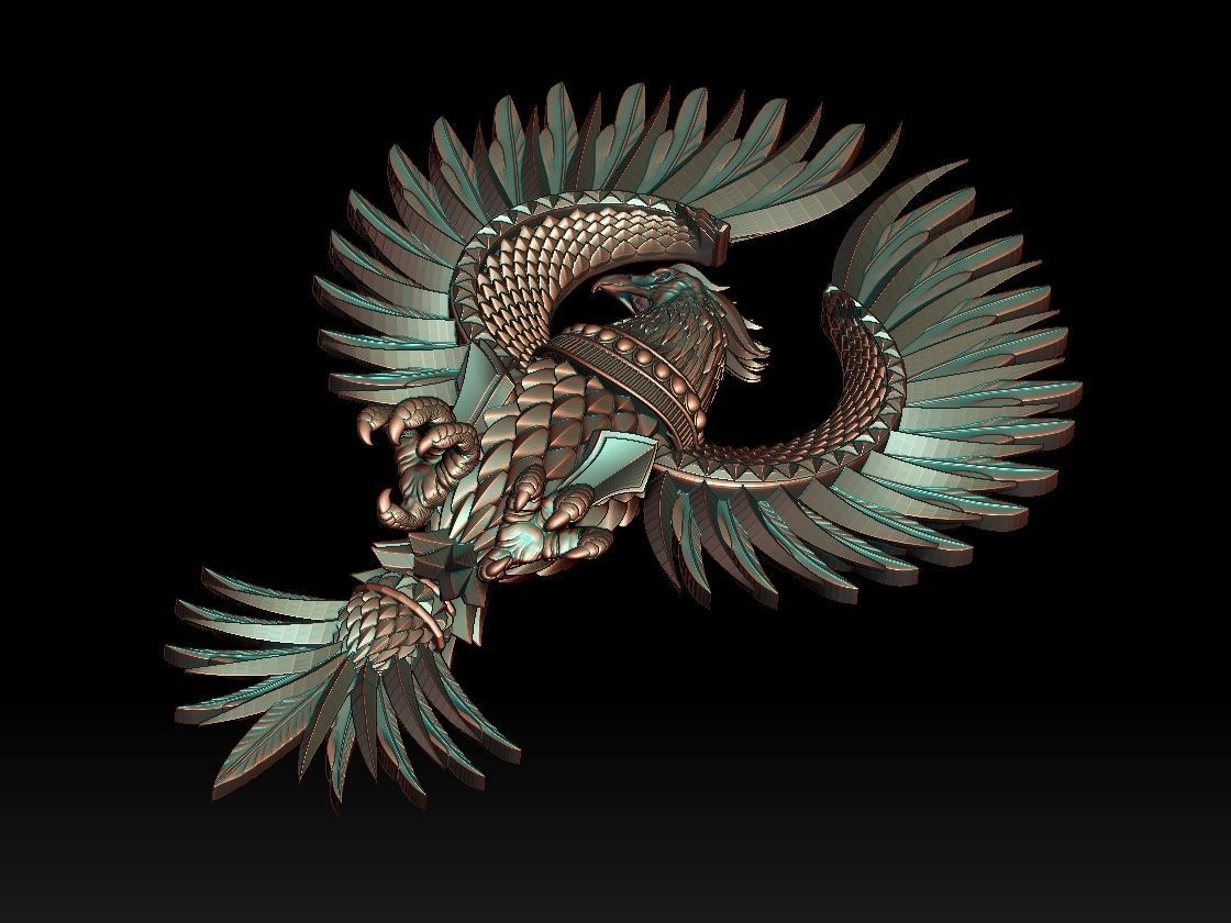 phoenix golden eagle 3D print model_9