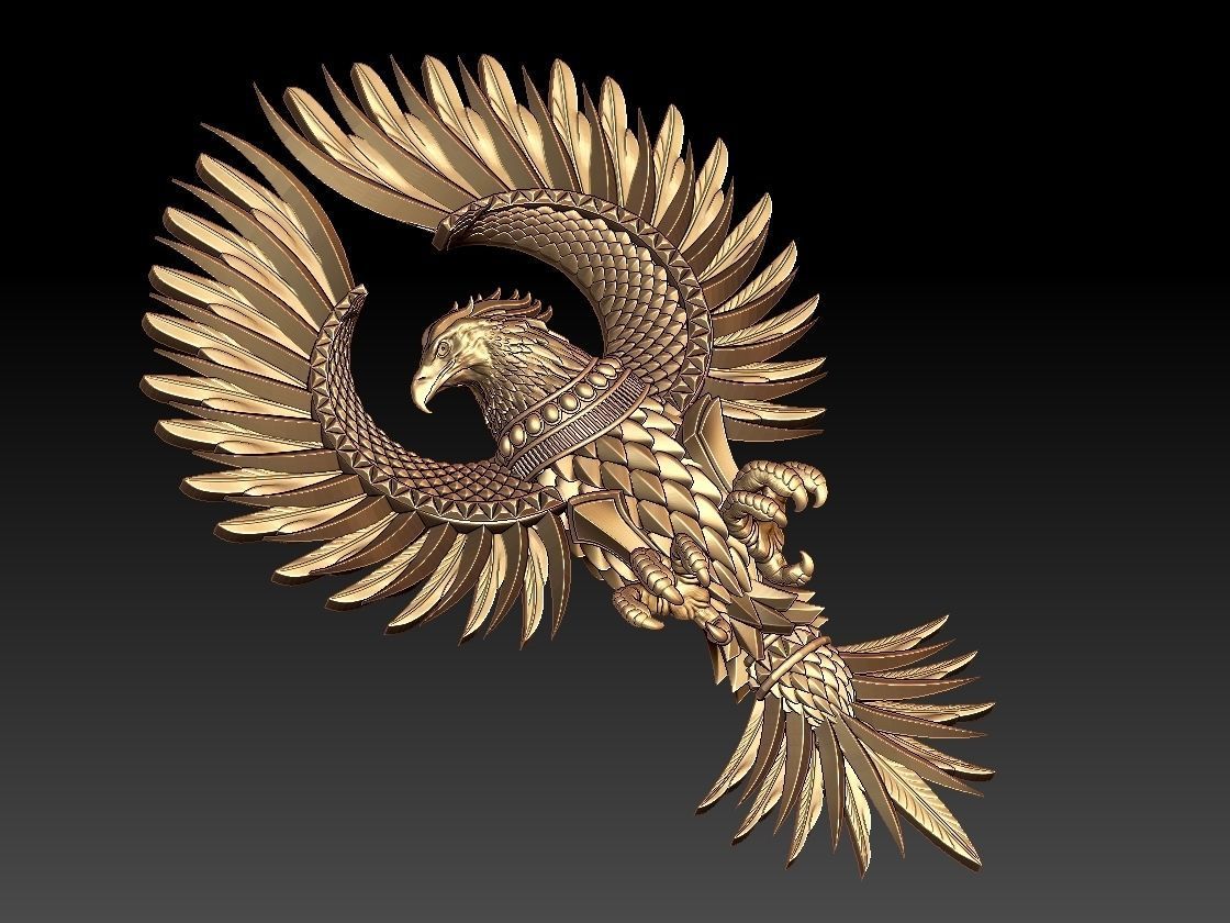 phoenix golden eagle 3D print model_1