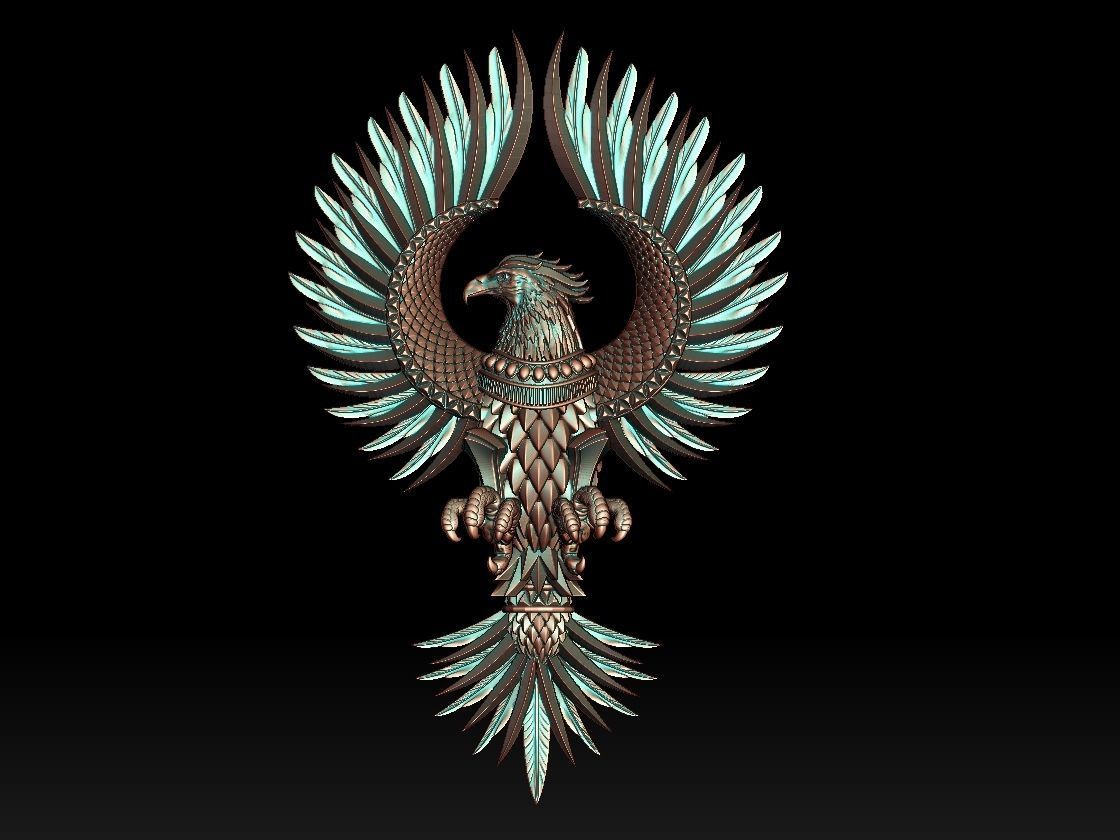 phoenix golden eagle 3D print model_7