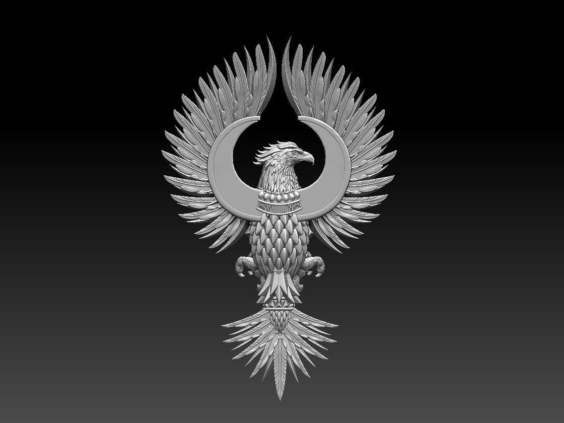 phoenix golden eagle 3D print model_10