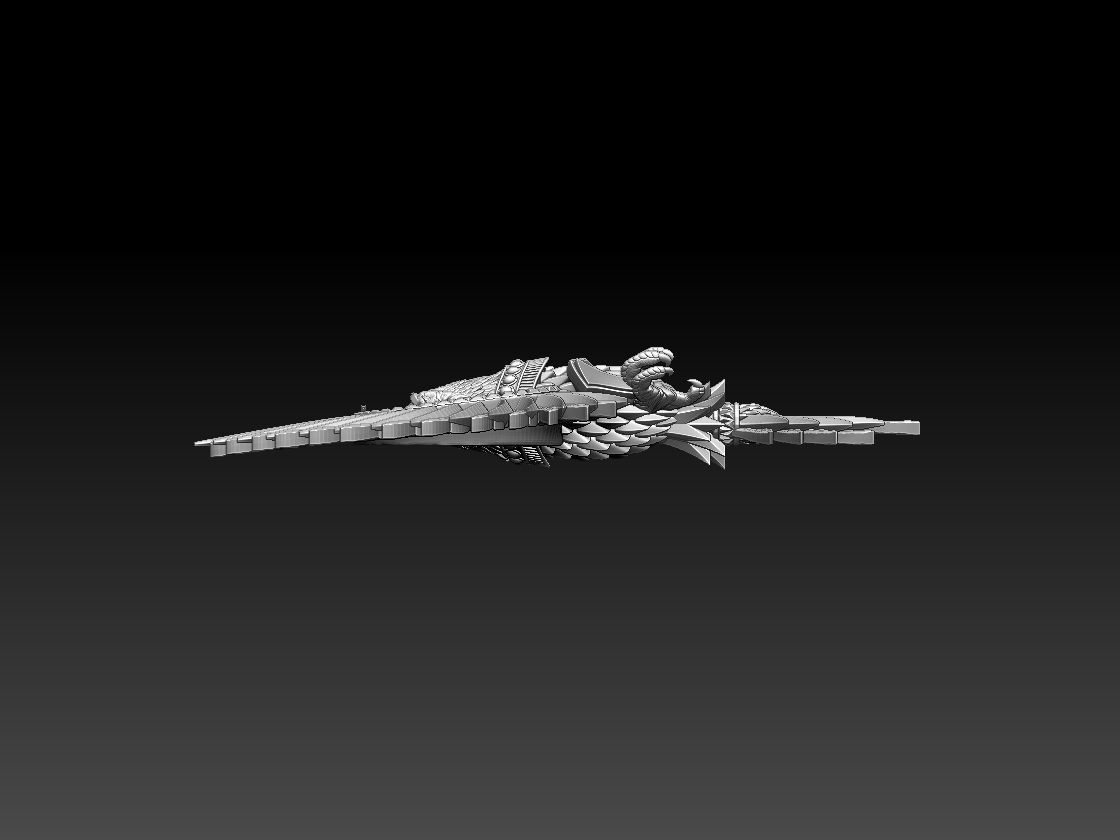 phoenix golden eagle 3D print model_14