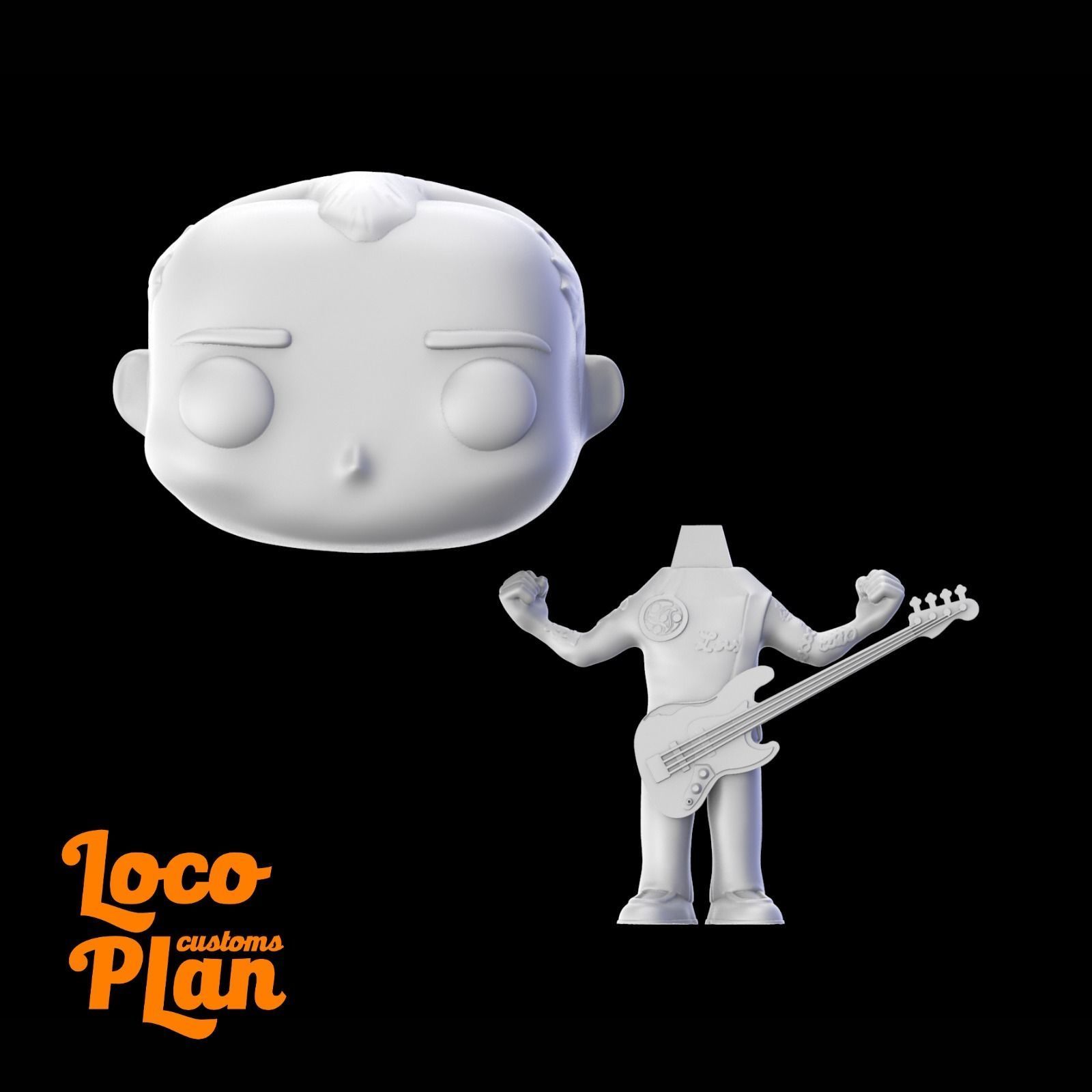 Flea V2 RHCP Custom 3D print model_3