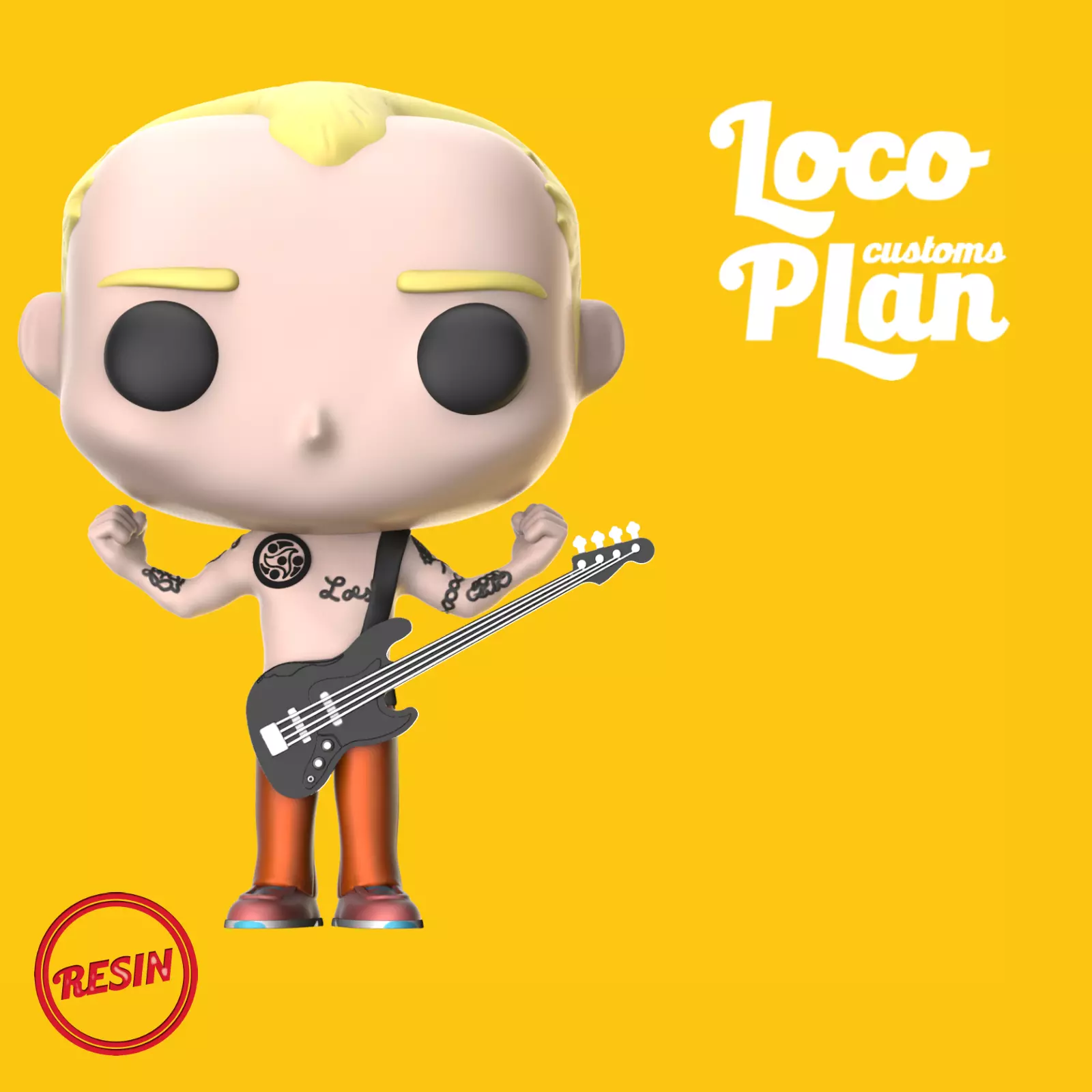 Flea V2 RHCP Custom 3D print model_0